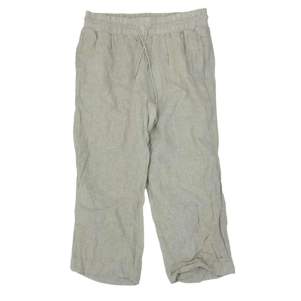 Quince 100% European Linen Wide Leg Pants Womens XL Flax Drawstring Casual SCENT